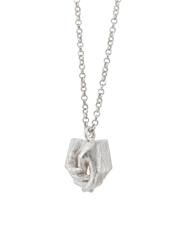 Never Let Me Go | Silver Hand Pendant — Dovilė Bertulytė