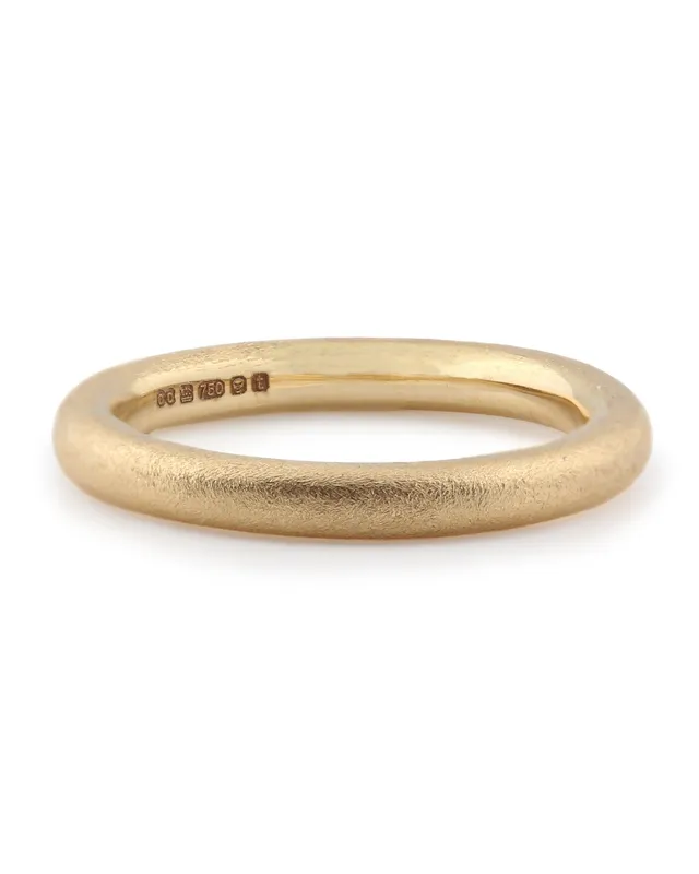 Round Wedding Band 18ct Yellow Gold — Dovilė Bertulytė