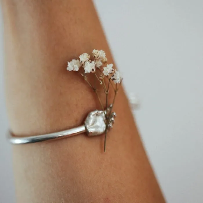 Grasp | Silver Hands Cuff — Dovilė Bertulytė
