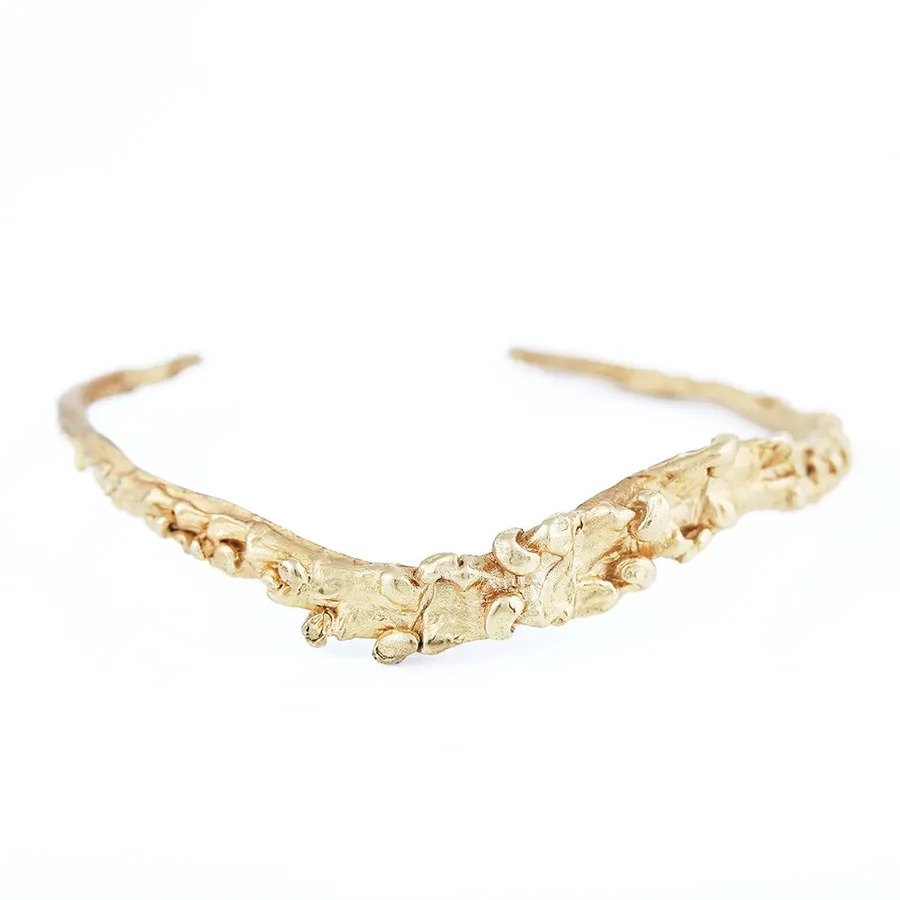 Unknown Species | Textured Gold Cuff — Dovilė Bertulytė
