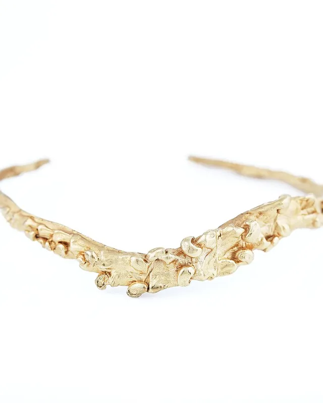 Unknown Species | Textured Gold Cuff — Dovilė Bertulytė