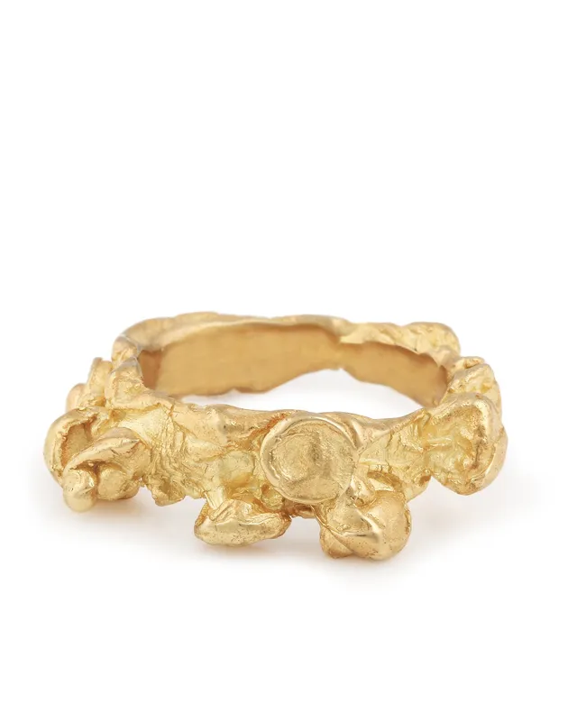Unknown Species | 18ct Yellow Gold Statement Ring — Dovilė Bertulytė