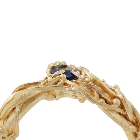 Odyssey | Blue Sapphire and Gold Engagement Ring