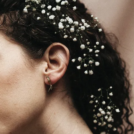 Twigs | Champagne Diamonds and 18ct Yellow Gold Studs