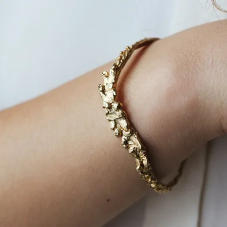 Unknown Species | Textured Gold Cuff