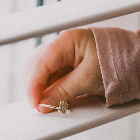 Ella | 9ct Customizable Gold Ring With Stone