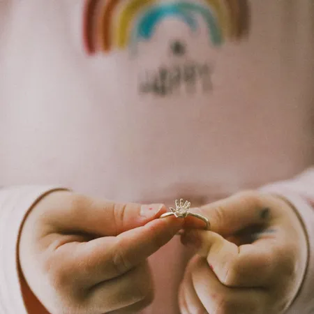 Ella | 9ct Customizable Gold Ring With Stone