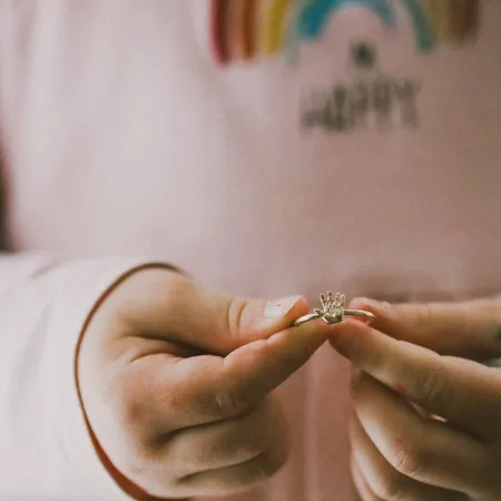 Ella | 9ct Customizable Gold Ring With Stone