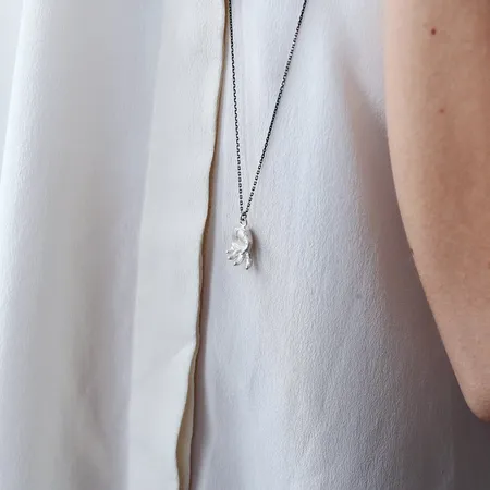 Self | Silver Anatomical Hand Pendant