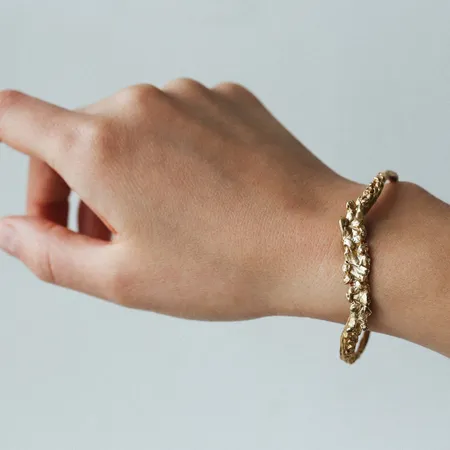 Unknown Species | Textured Gold Cuff
