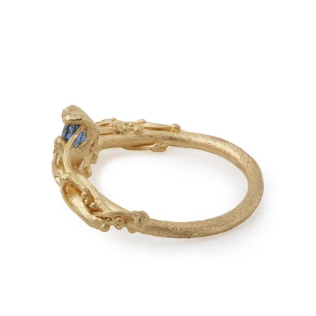Odyssey | Blue Sapphire and Gold Engagement Ring