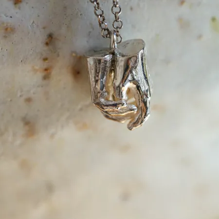 Never Let Me Go | Silver Hand Pendant