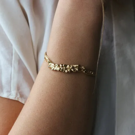 Unknown Species | Textured Gold Cuff