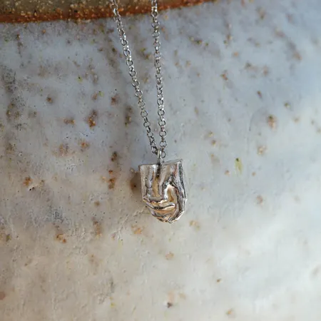 Never Let Me Go | Silver Hand Pendant