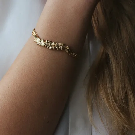 Unknown Species | Textured Gold Cuff