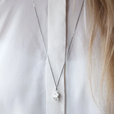 Self | Silver Anatomical Hand Pendant