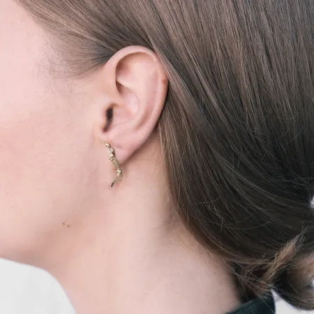 Twigs | Champagne Diamonds and 18ct Yellow Gold Studs