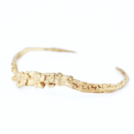 Unknown Species | Textured Gold Cuff