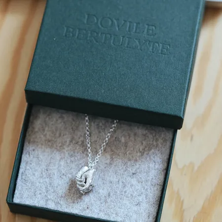Never Let Me Go | Silver Hand Pendant