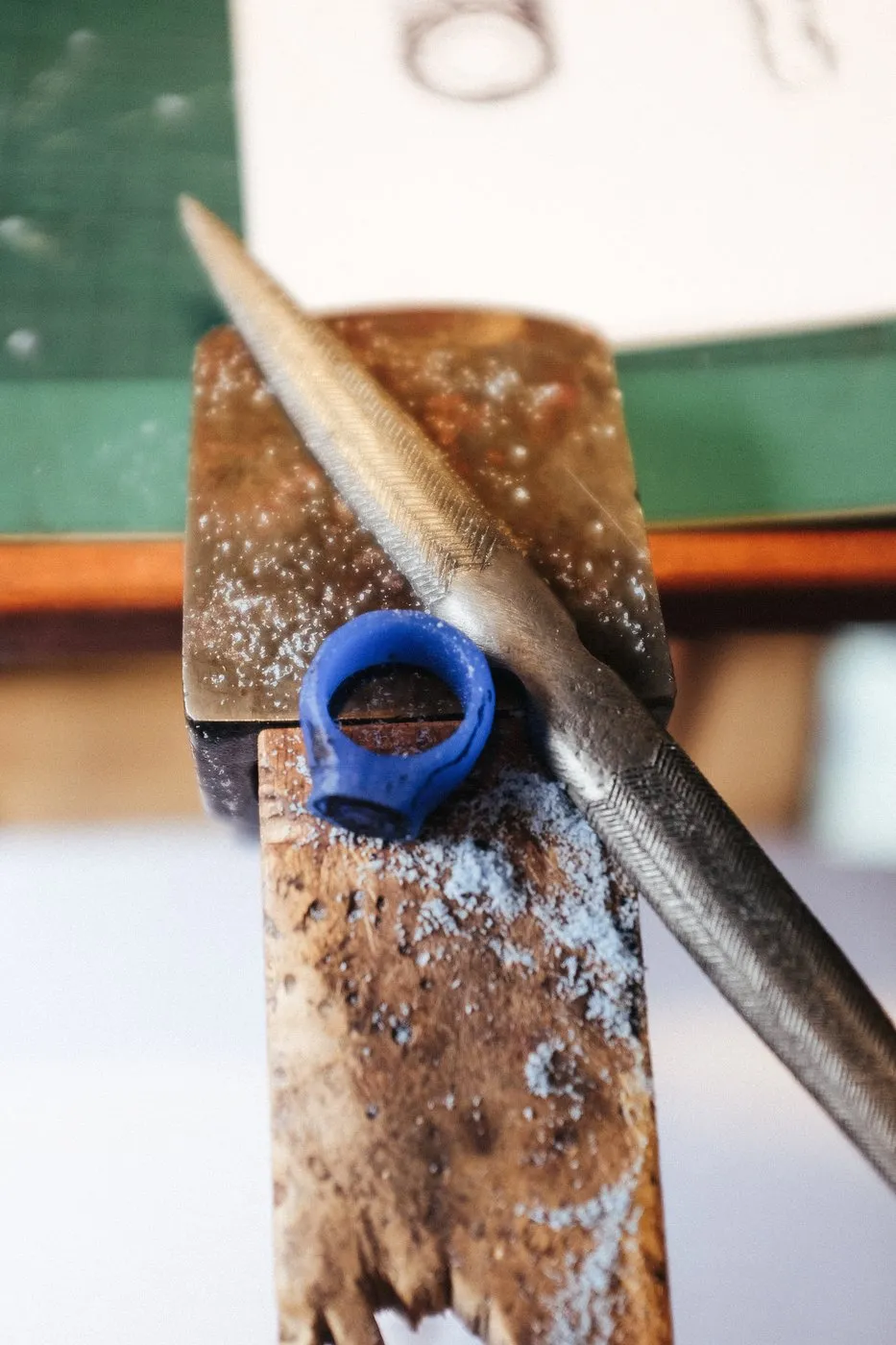 Dovile Bertulyte Jewellery making workshop wax carving ring