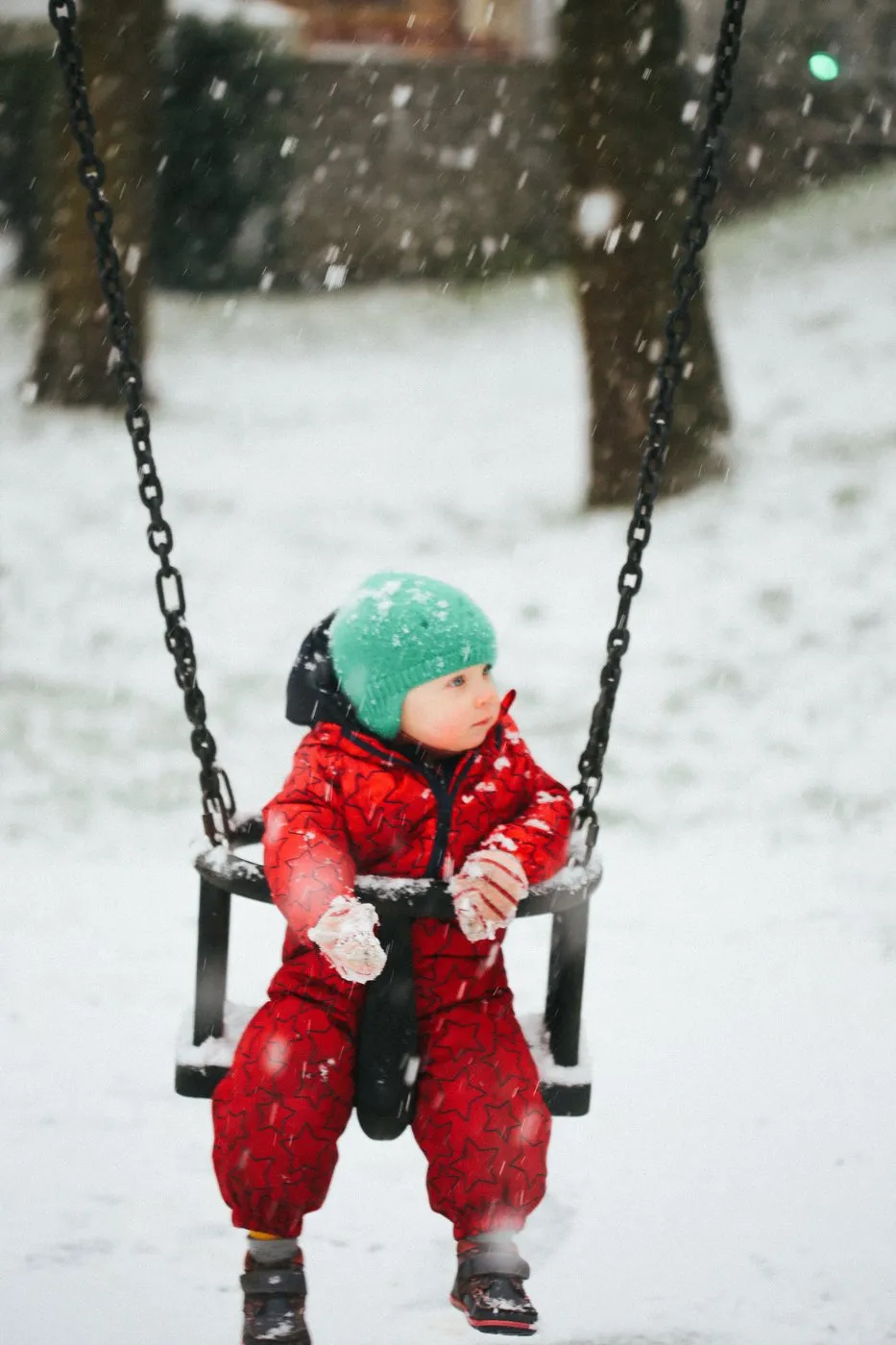 Dovile Bertulyte England Winter Snow Toddler Playground